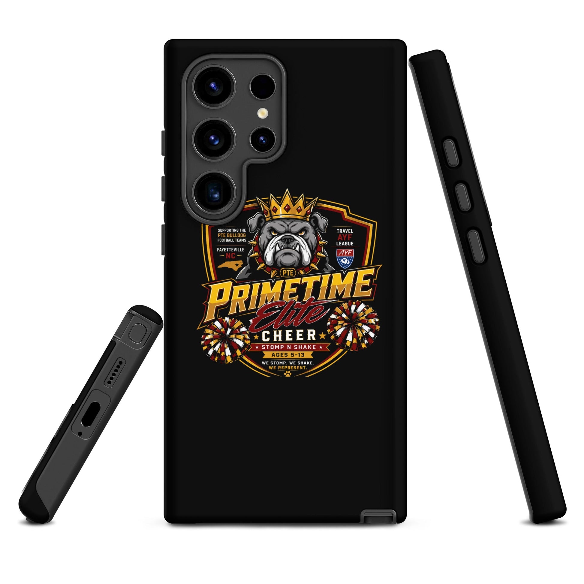 Tough Case for Samsung® | PTE Bulldog Cheer | Shield Logo