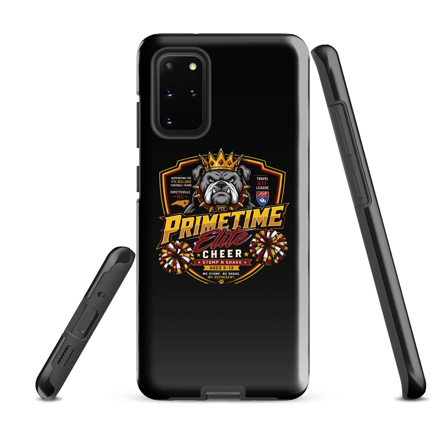 Tough Case for Samsung® | PTE Bulldog Cheer | Shield Logo