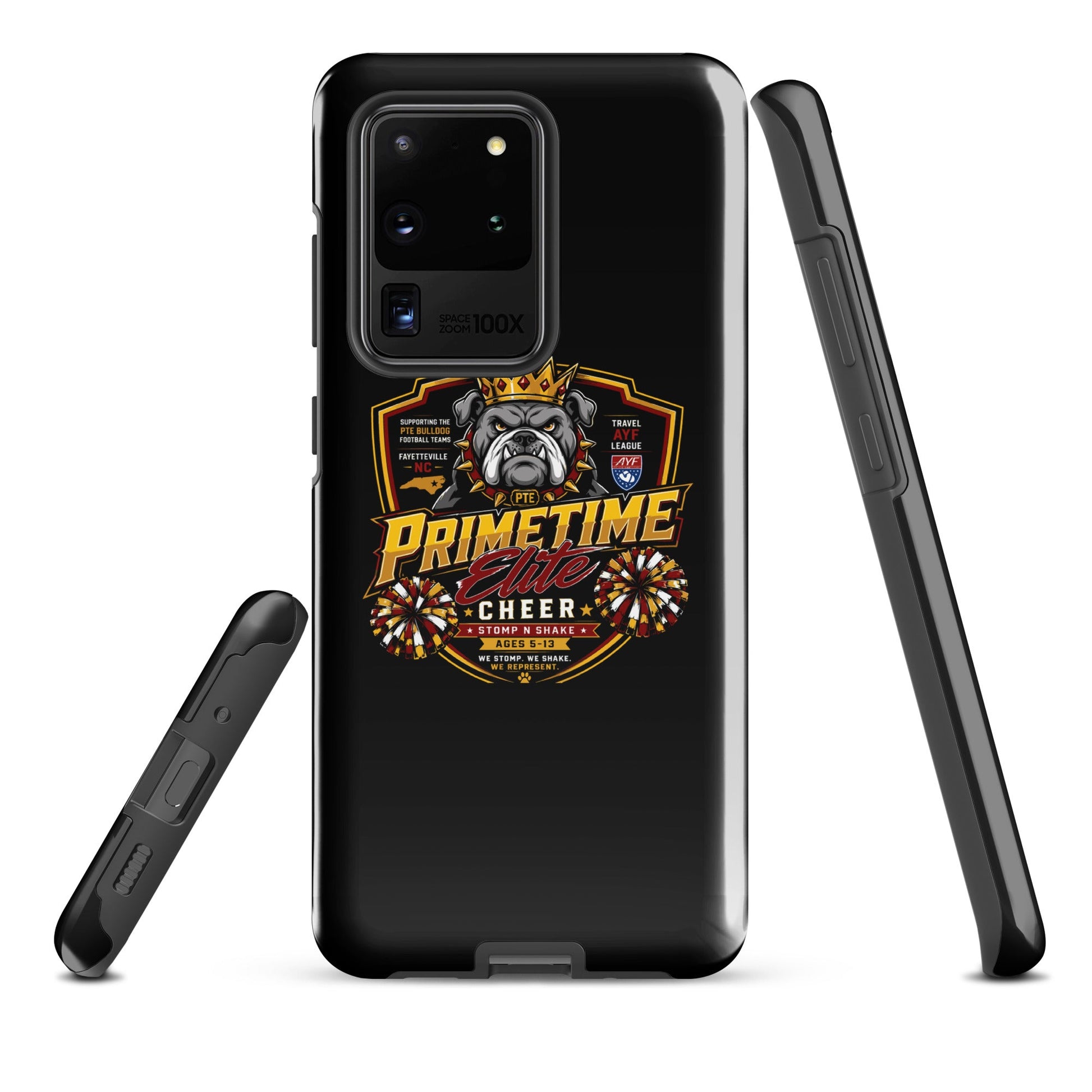 Tough Case for Samsung® | PTE Bulldog Cheer | Shield Logo