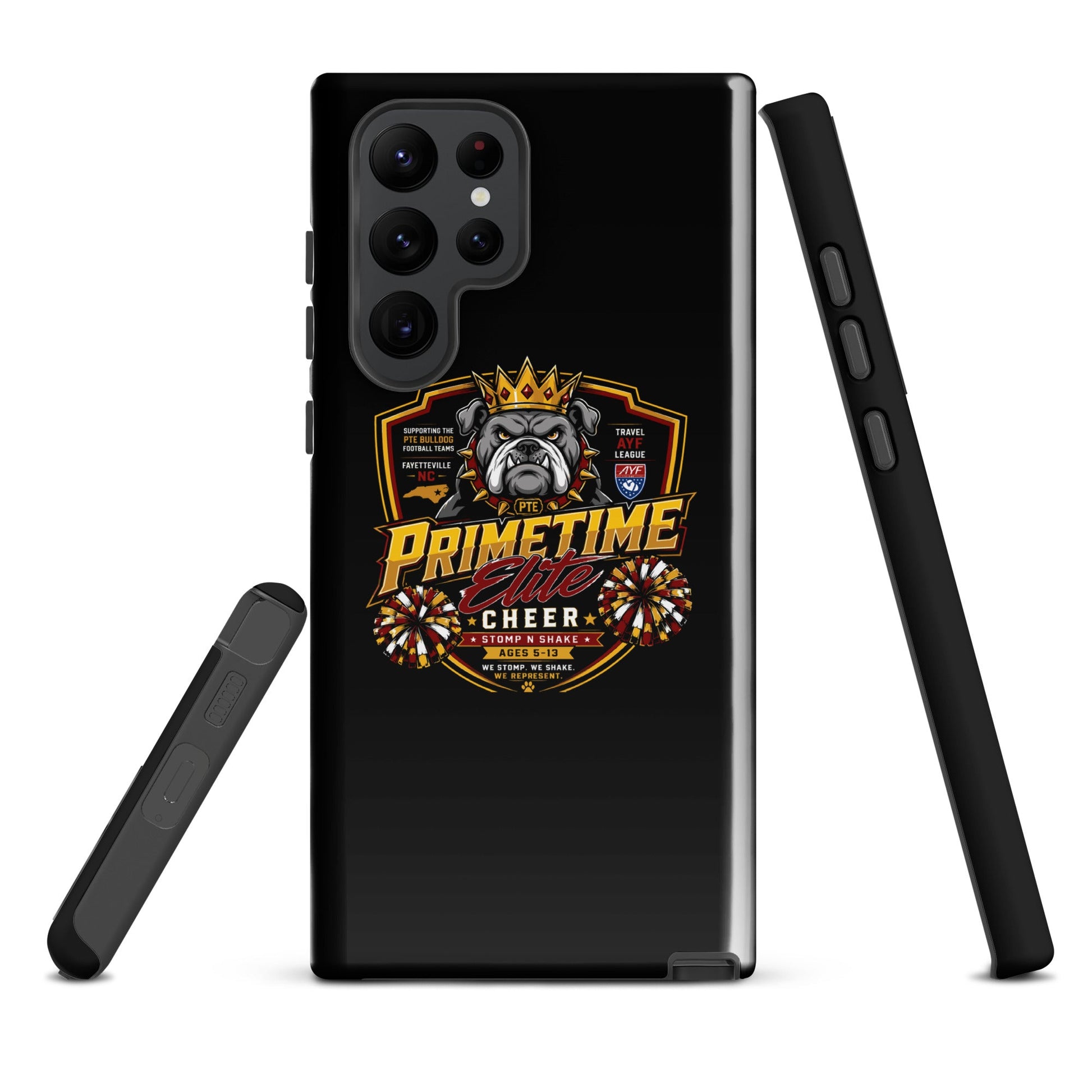 Tough Case for Samsung® | PTE Bulldog Cheer | Shield Logo