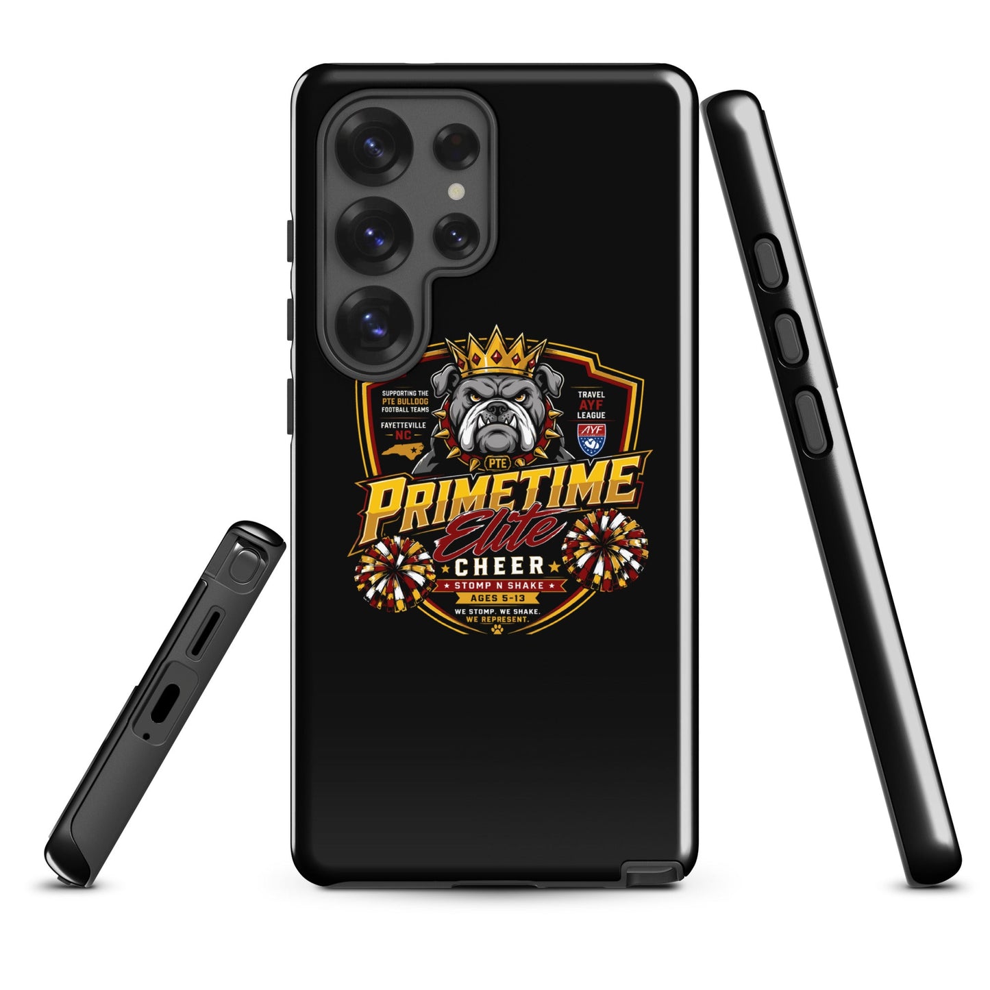 Tough Case for Samsung® | PTE Bulldog Cheer | Shield Logo