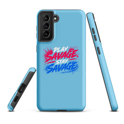 Tough Case for Samsung® | Savage Softball | Play Stay Logo