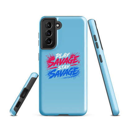 Tough Case for Samsung® | Savage Softball | Play Stay Logo