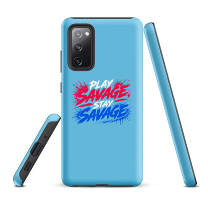 Tough Case for Samsung® | Savage Softball | Play Stay Logo