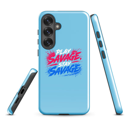 Tough Case for Samsung® | Savage Softball | Play Stay Logo