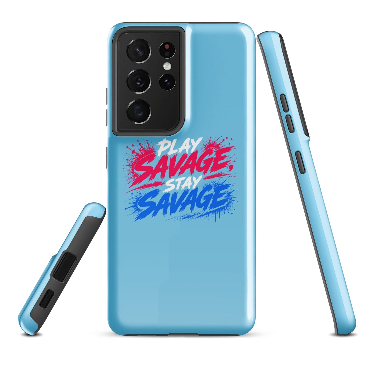 Tough Case for Samsung® | Savage Softball | Play Stay Logo