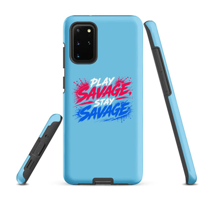 Tough Case for Samsung® | Savage Softball | Play Stay Logo