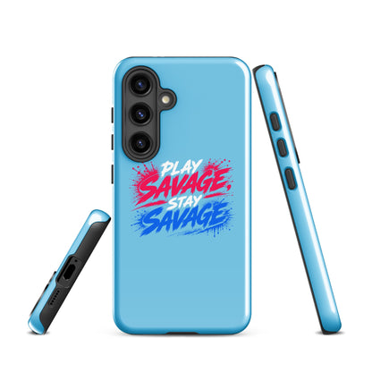 Tough Case for Samsung® | Savage Softball | Play Stay Logo