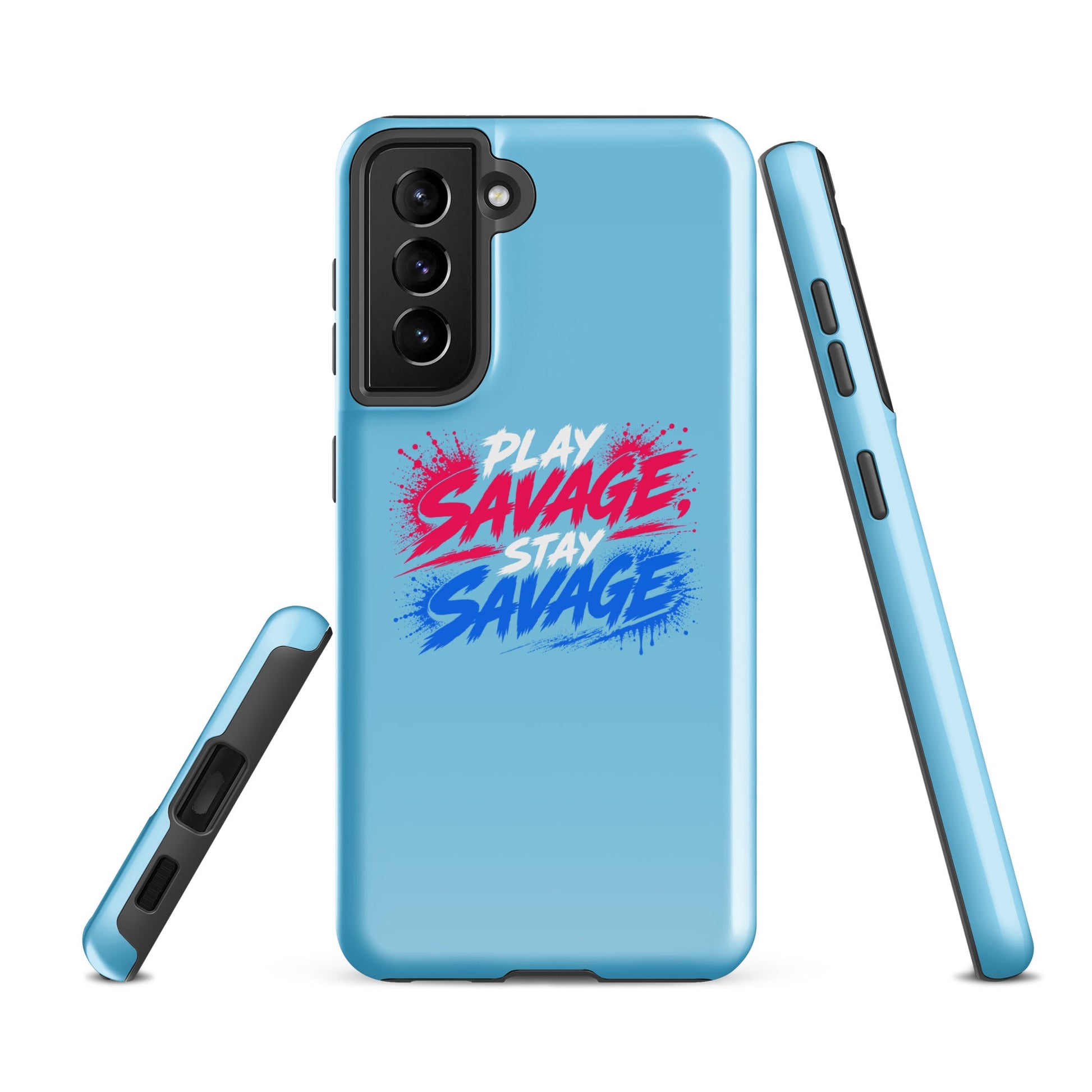 Tough Case for Samsung® | Savage Softball | Play Stay Logo