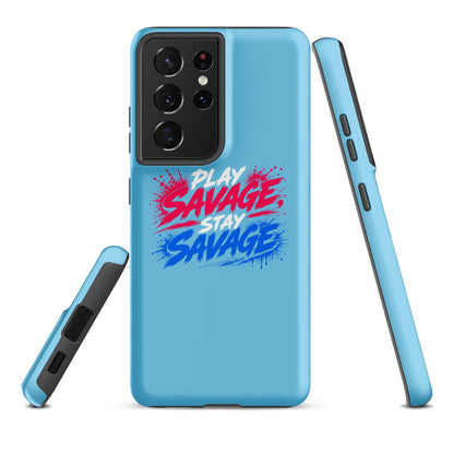 Tough Case for Samsung® | Savage Softball | Play Stay Logo