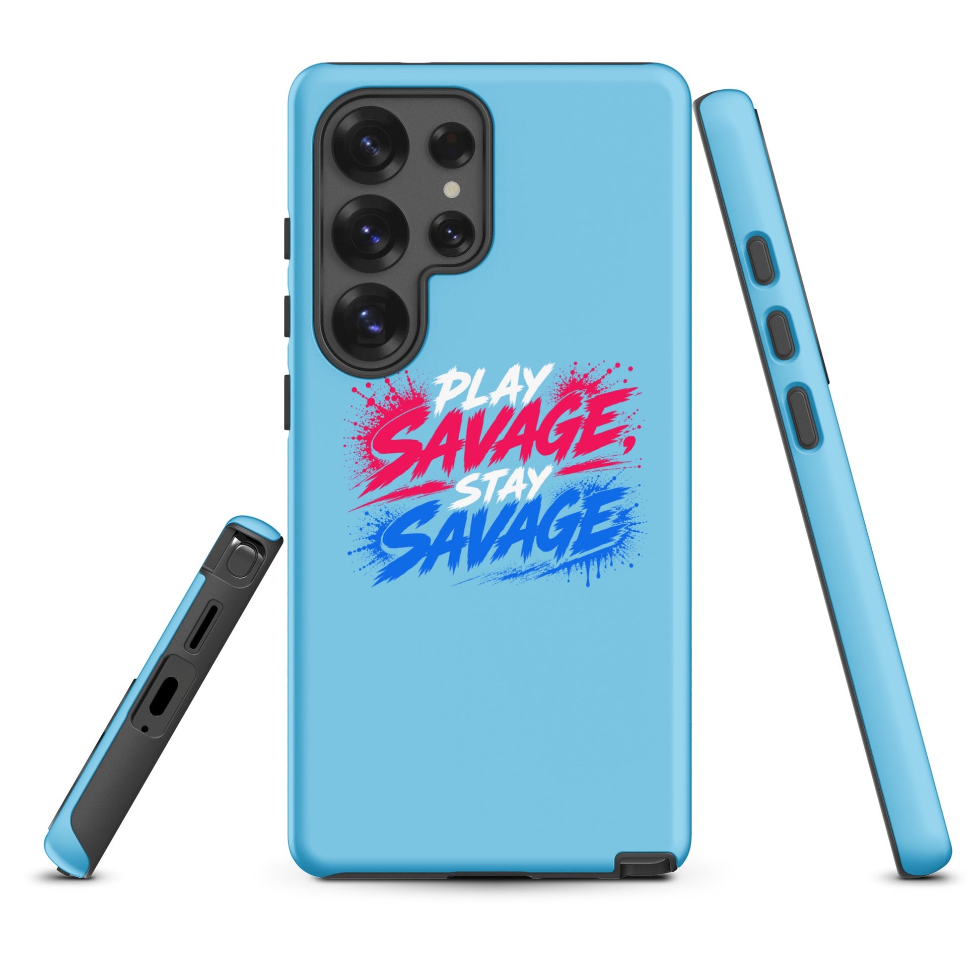 Tough Case for Samsung® | Savage Softball | Play Stay Logo