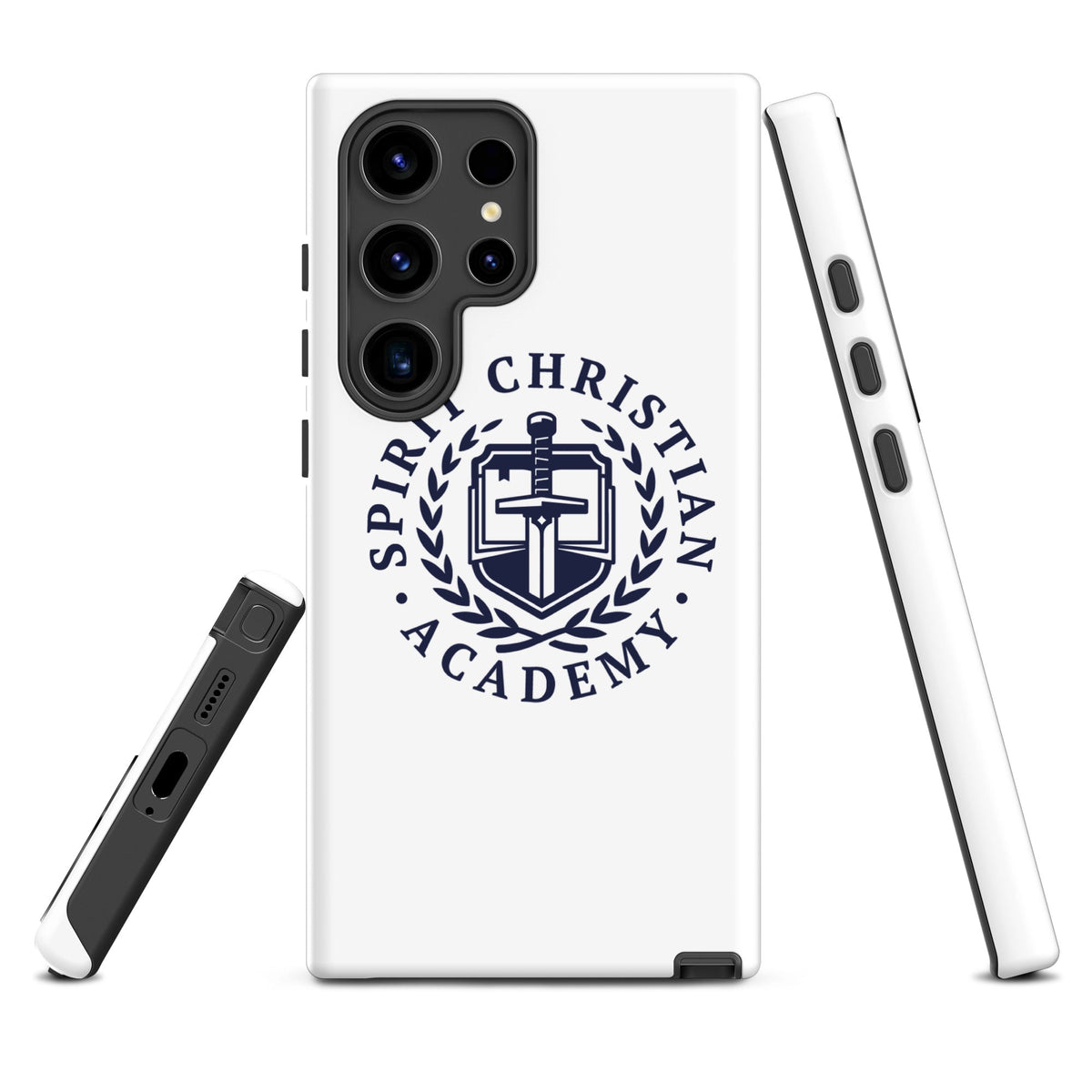 Tough Case for Samsung® | Spirit Christian Academy | Navy Script Logo