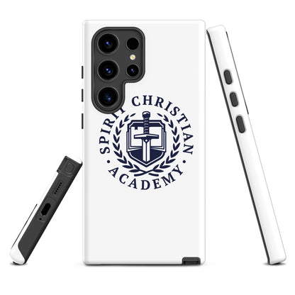Tough Case for Samsung® | Spirit Christian Academy | Navy Script Logo