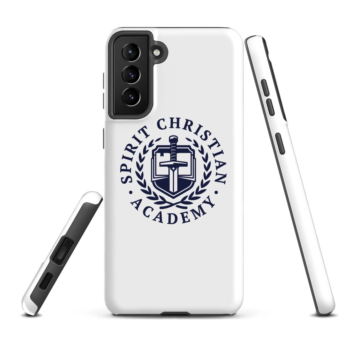 Tough Case for Samsung® | Spirit Christian Academy | Navy Script Logo