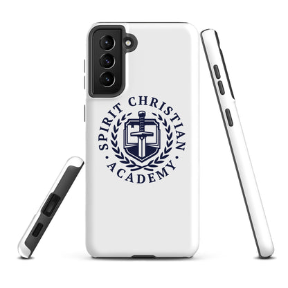Tough Case for Samsung® | Spirit Christian Academy | Navy Script Logo