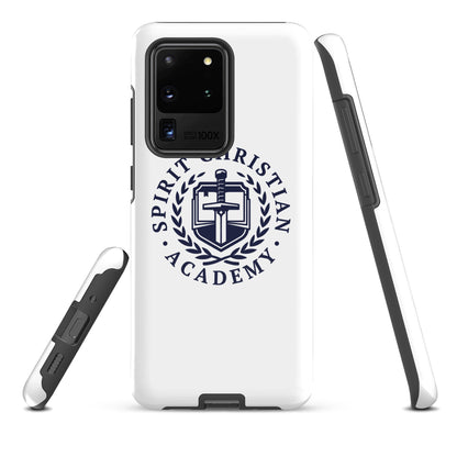 Tough Case for Samsung® | Spirit Christian Academy | Navy Script Logo