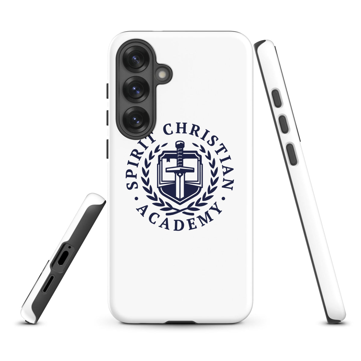 Tough Case for Samsung® | Spirit Christian Academy | Navy Script Logo