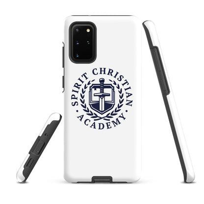 Tough Case for Samsung® | Spirit Christian Academy | Navy Script Logo
