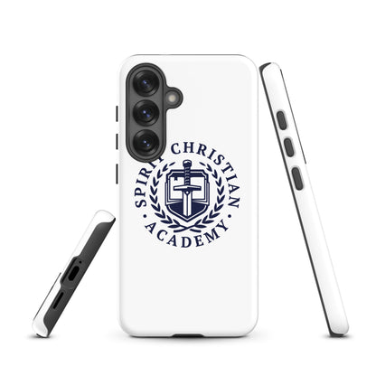 Tough Case for Samsung® | Spirit Christian Academy | Navy Script Logo