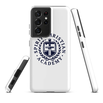 Tough Case for Samsung® | Spirit Christian Academy | Navy Script Logo