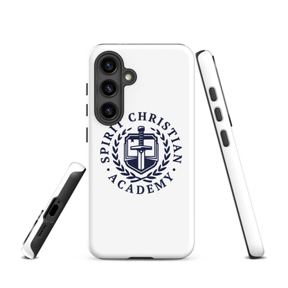 Tough Case for Samsung® | Spirit Christian Academy | Navy Script Logo