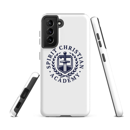 Tough Case for Samsung® | Spirit Christian Academy | Navy Script Logo