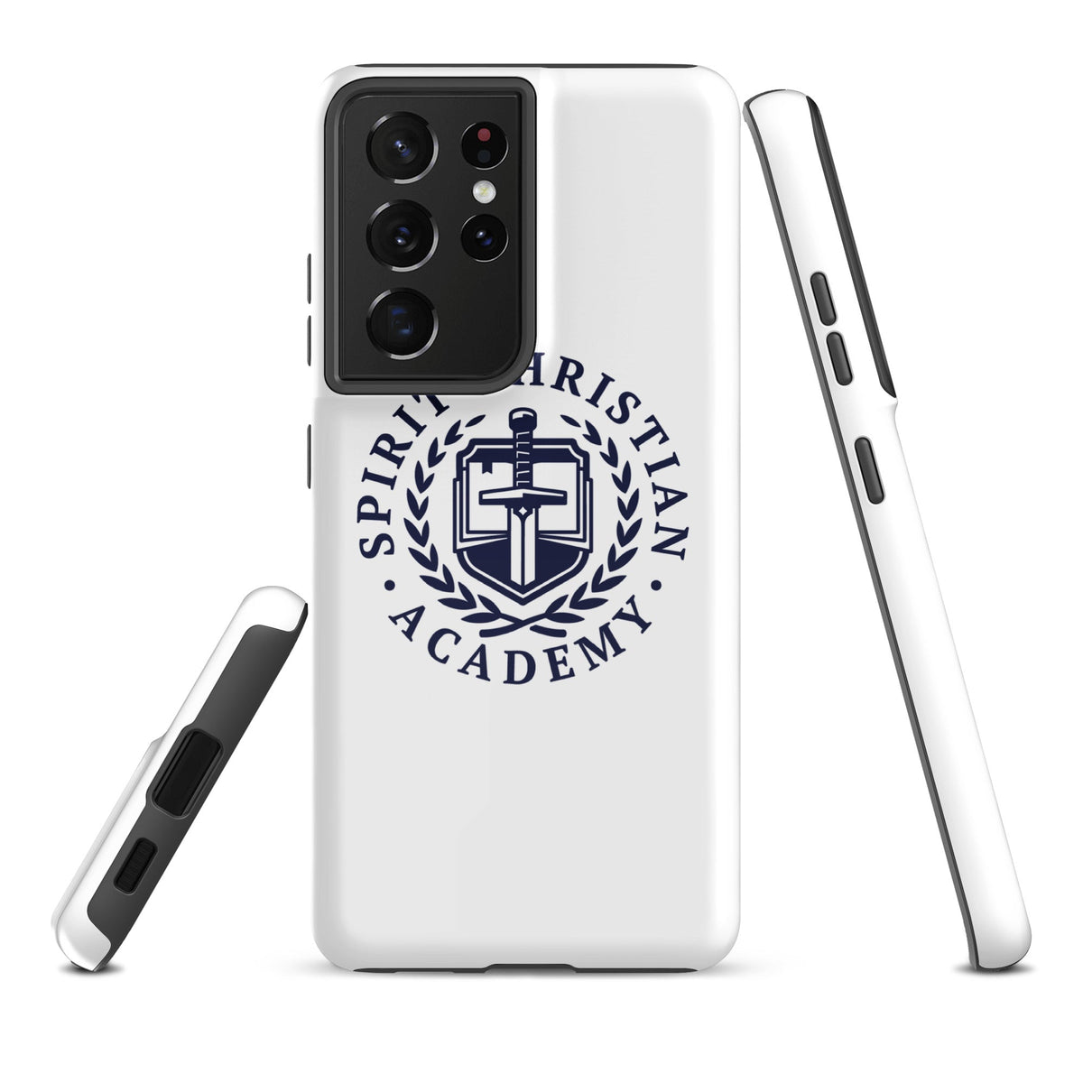Tough Case for Samsung® | Spirit Christian Academy | Navy Script Logo