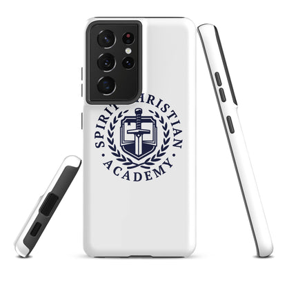Tough Case for Samsung® | Spirit Christian Academy | Navy Script Logo