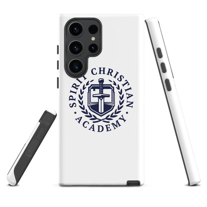 Tough Case for Samsung® | Spirit Christian Academy | Navy Script Logo