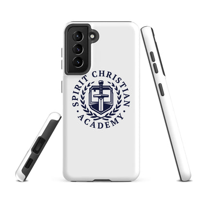 Tough Case for Samsung® | Spirit Christian Academy | Navy Script Logo