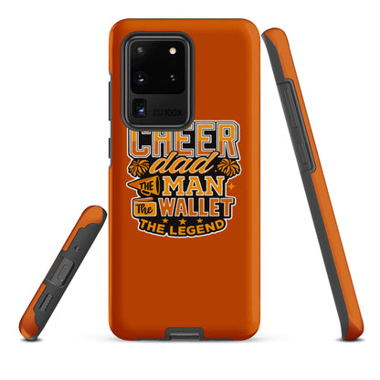 Tough Case for Samsung® | Sunset Surge All-Star Cheerleading | Cheer Dad Legend Logo