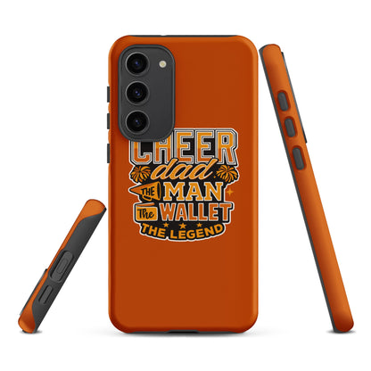 Tough Case for Samsung® | Sunset Surge All-Star Cheerleading | Cheer Dad Legend Logo