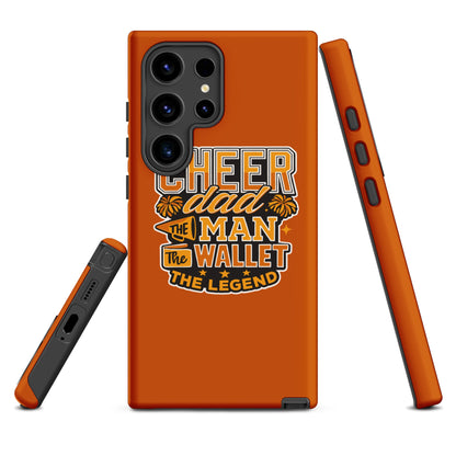 Tough Case for Samsung® | Sunset Surge All-Star Cheerleading | Cheer Dad Legend Logo