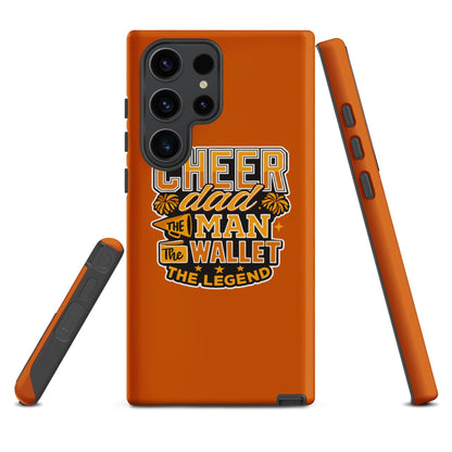 Tough Case for Samsung® | Sunset Surge All-Star Cheerleading | Cheer Dad Legend Logo