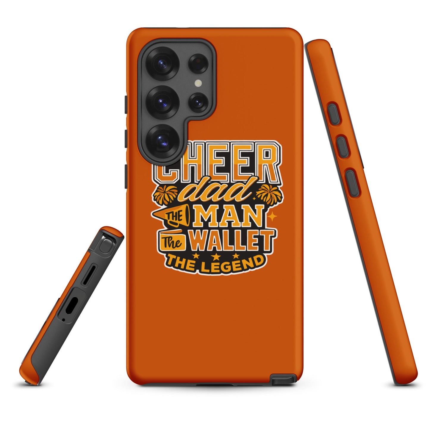Tough Case for Samsung® | Sunset Surge All-Star Cheerleading | Cheer Dad Legend Logo