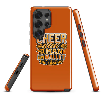 Tough Case for Samsung® | Sunset Surge All-Star Cheerleading | Cheer Dad Legend Logo