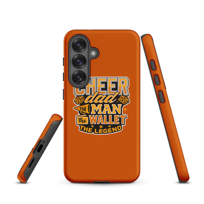 Tough Case for Samsung® | Sunset Surge All-Star Cheerleading | Cheer Dad Legend Logo