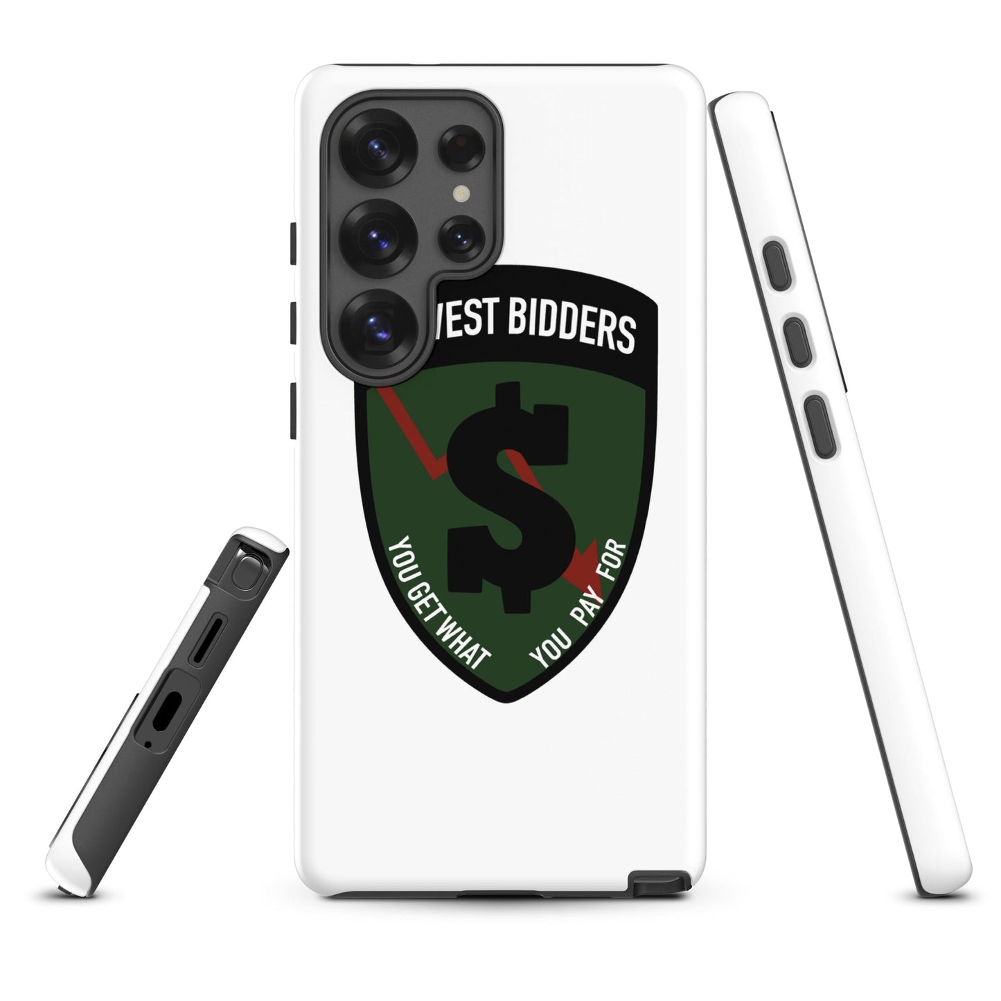 Tough Case for Samsung® | The Lowest Bidders | Shield Logo