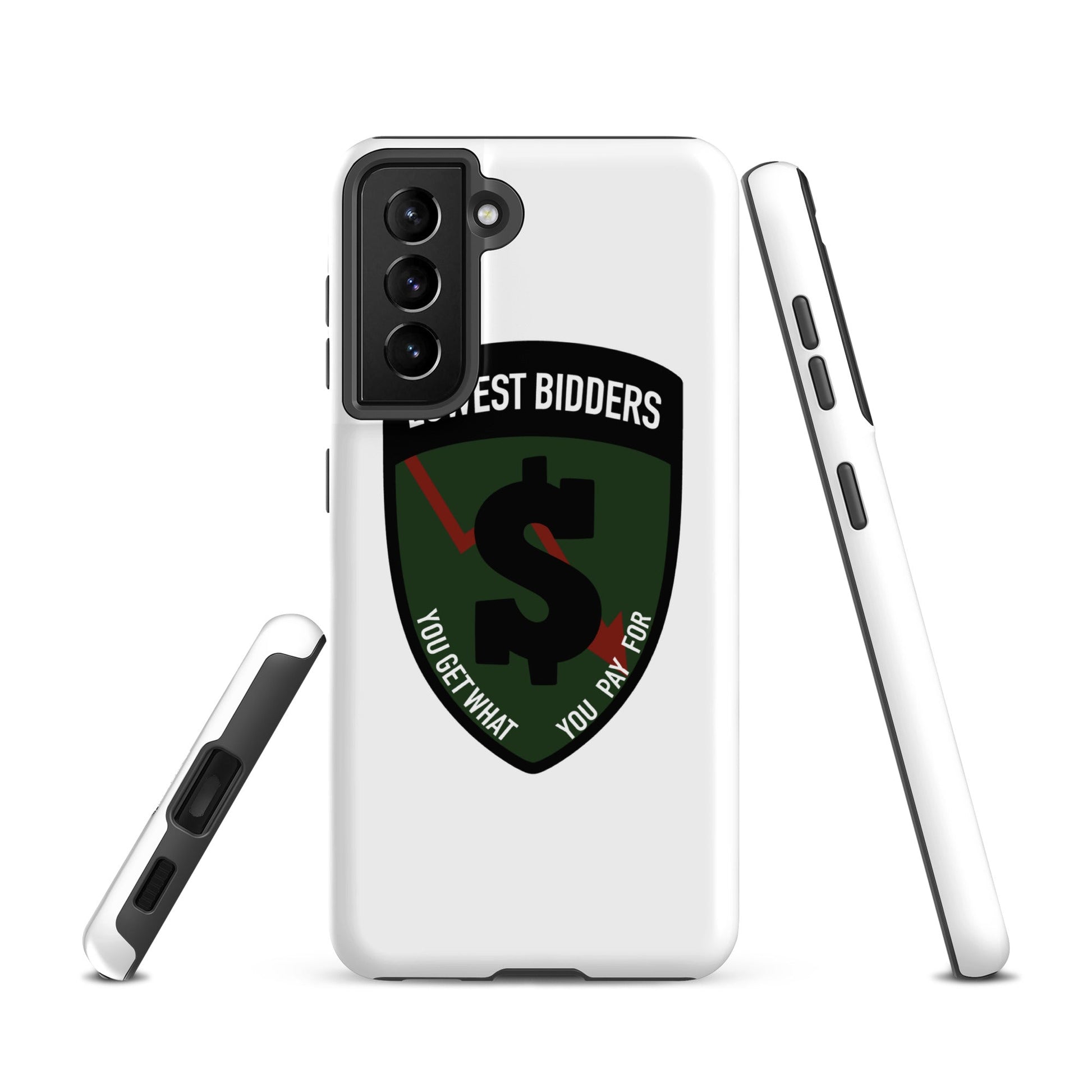 Tough Case for Samsung® | The Lowest Bidders | Shield Logo