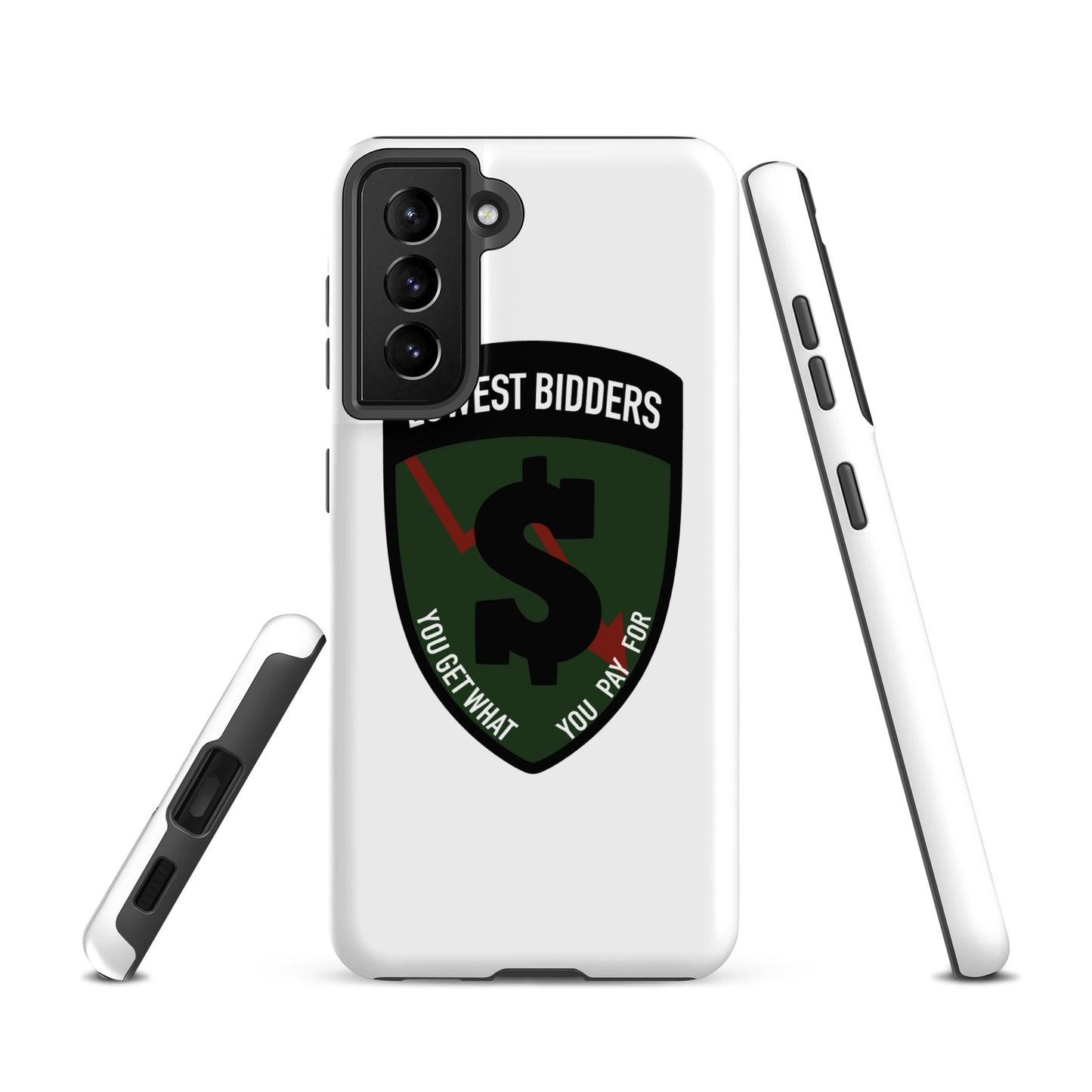Tough Case for Samsung® | The Lowest Bidders | Shield Logo