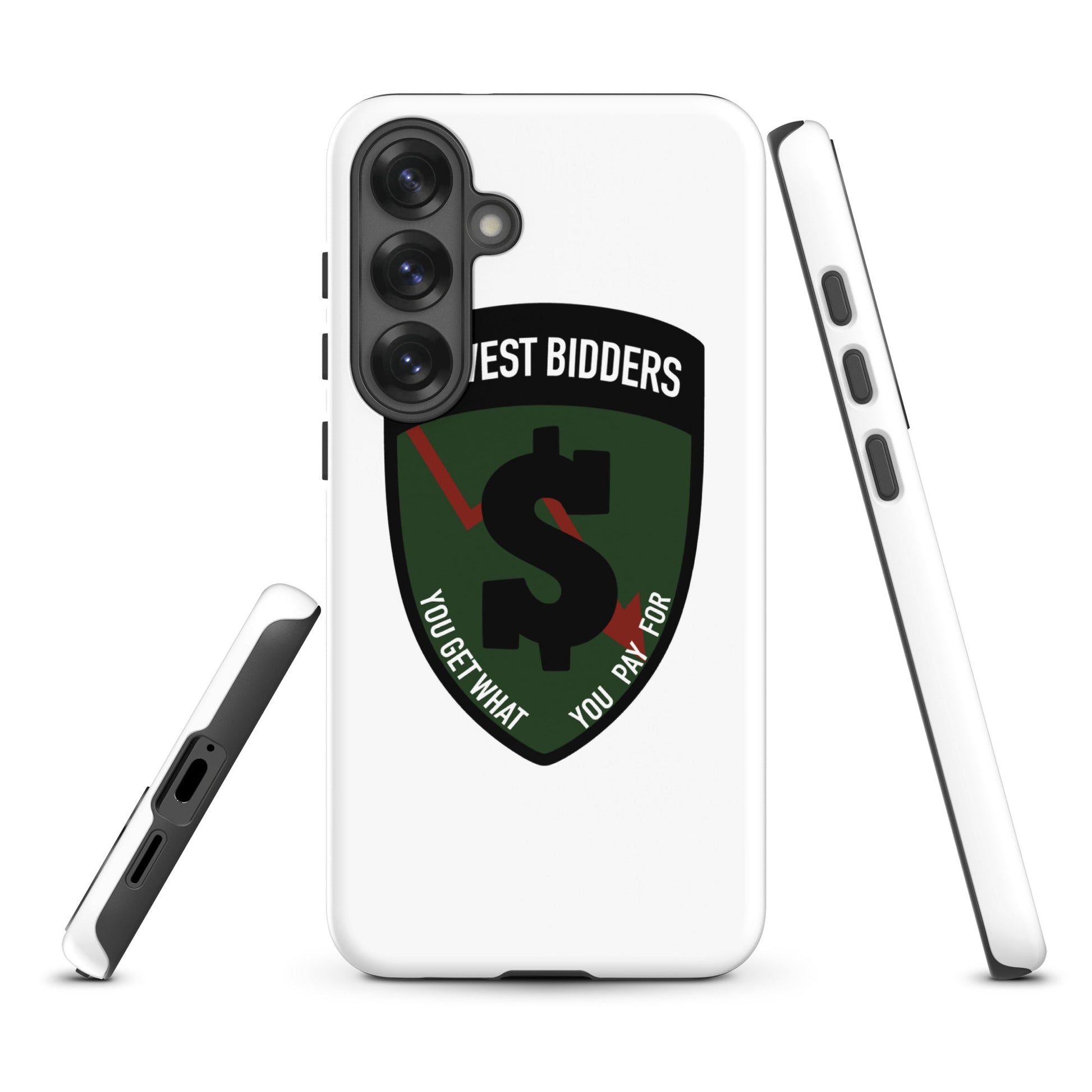 Tough Case for Samsung® | The Lowest Bidders | Shield Logo