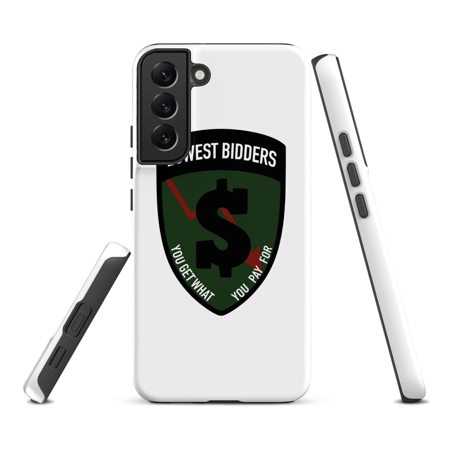 Tough Case for Samsung® | The Lowest Bidders | Shield Logo