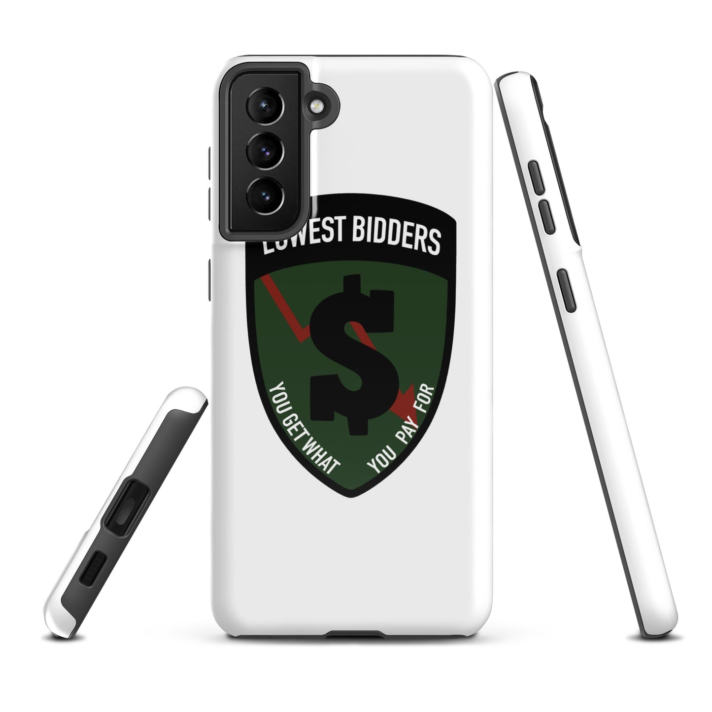 Tough Case for Samsung® | The Lowest Bidders | Shield Logo