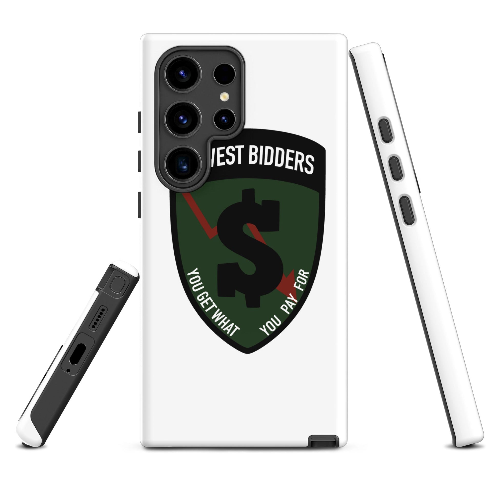 Tough Case for Samsung® | The Lowest Bidders | Shield Logo