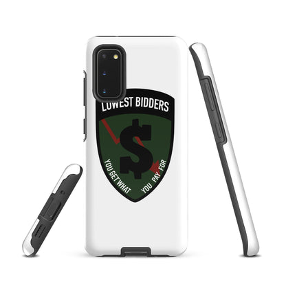 Tough Case for Samsung® | The Lowest Bidders | Shield Logo