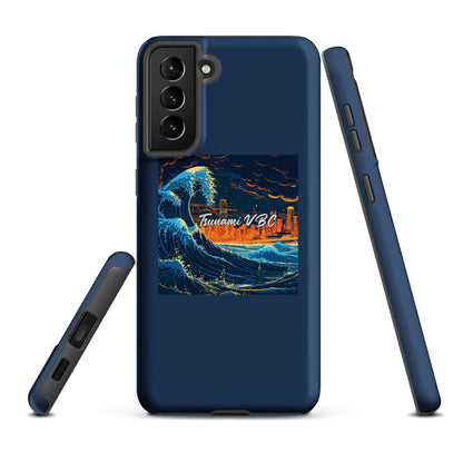 Tough Case for Samsung® | Tsunami Volleyball Club | Glow Tide Athletics Logo
