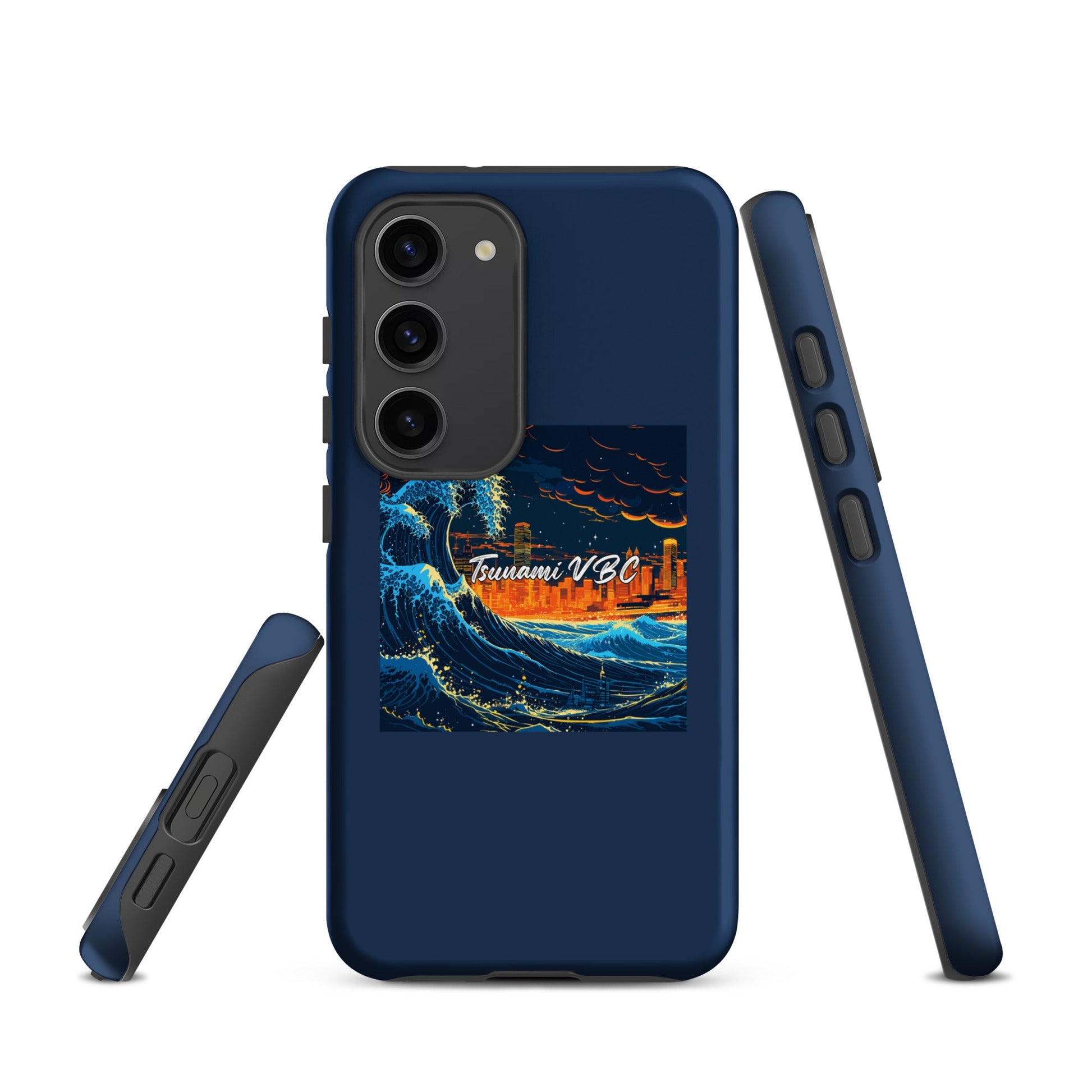 Tough Case for Samsung® | Tsunami Volleyball Club | Glow Tide Athletics Logo