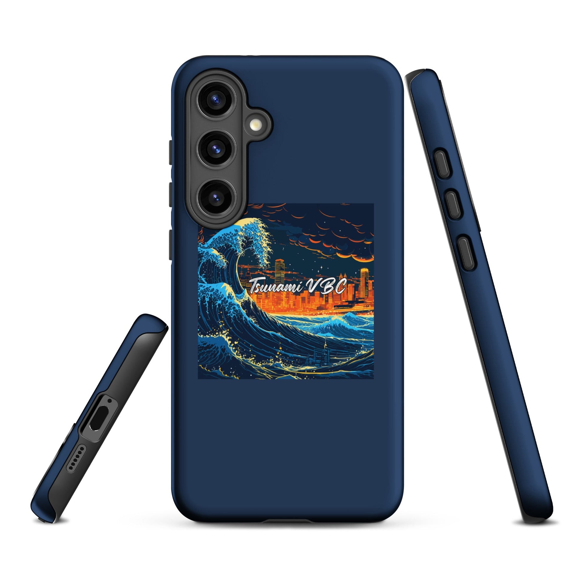 Tough Case for Samsung® | Tsunami Volleyball Club | Glow Tide Athletics Logo