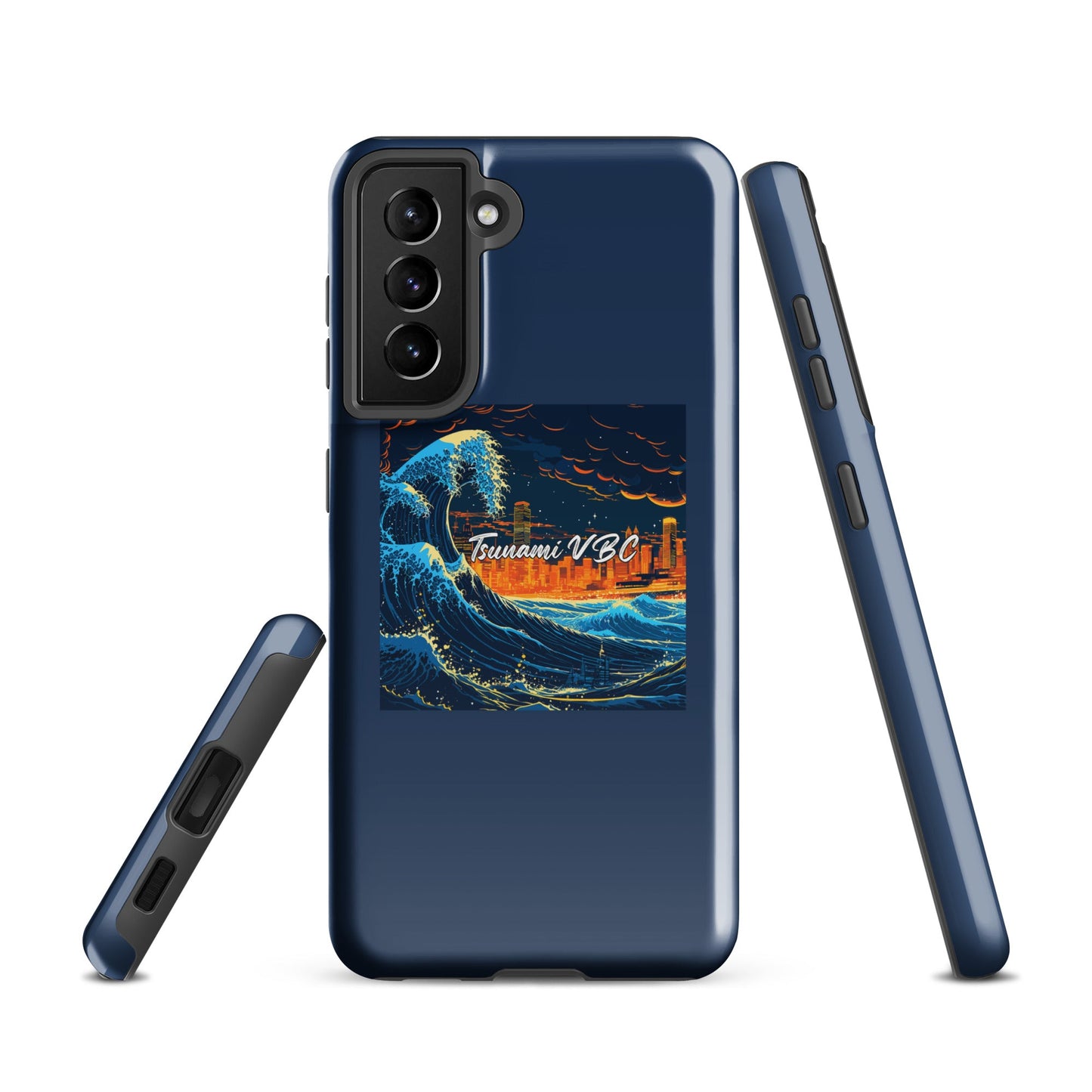 Tough Case for Samsung® | Tsunami Volleyball Club | Glow Tide Athletics Logo