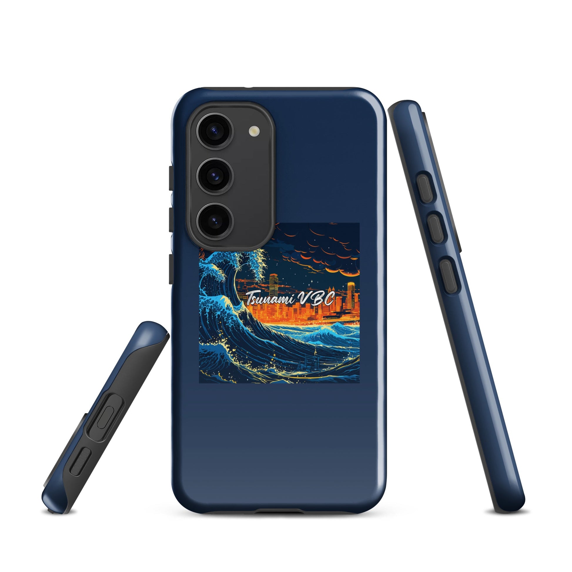 Tough Case for Samsung® | Tsunami Volleyball Club | Glow Tide Athletics Logo